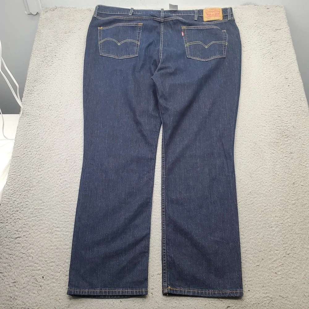 Levi's 511 Jeans Mens 46x32 Blue Denim Performance Stretch Straight Leg Slim Fit